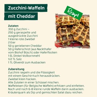 Januar - Zucchini Waffeln
