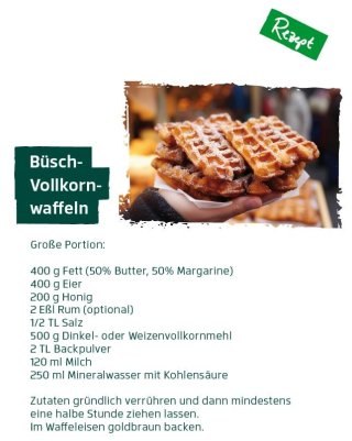 Januar - Büsch Vollkornwaffeln