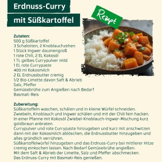 Veganuary - Erdnuss-Curry mit Süßkartoffel