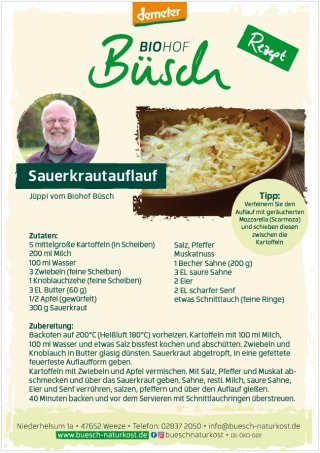 März - Sauerkrautauflauf