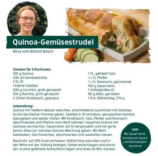 Mai - Quinoa-Gemüsestrudel