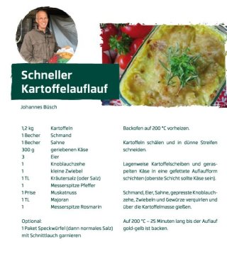 September - Schneller Kartoffelauflauf