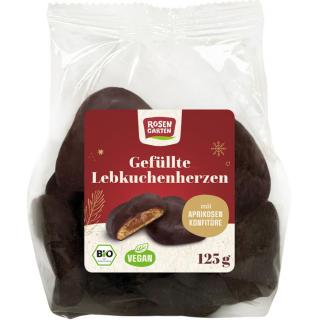 Lebkuchenherzen gefüllt mit Aprikosenkonfitüre