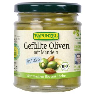 Rapunzel Oliven grün gefüllt mit Mandeln