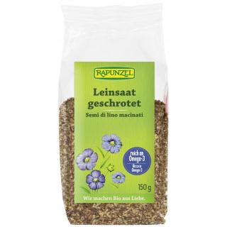 Leinsaat geschrotet