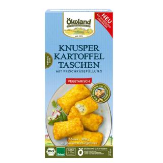 Knusper Kartoffeltaschen mit Frischkäsefüllung