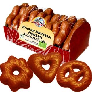 Lebkuchenmix Vollmilch Herzen, Sterne, Brezel