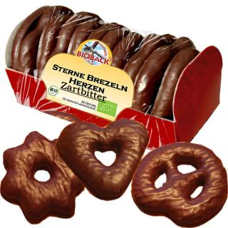 Lebkuchenmix Zartbitter Herzen, Sterne, Brezel
