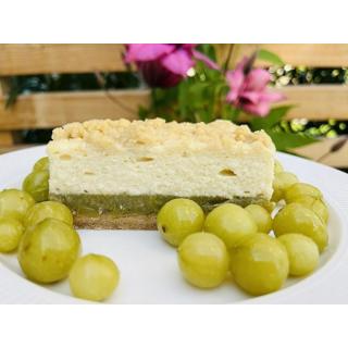 Käsekuchen mit Stachelbeeren (2 Stück)