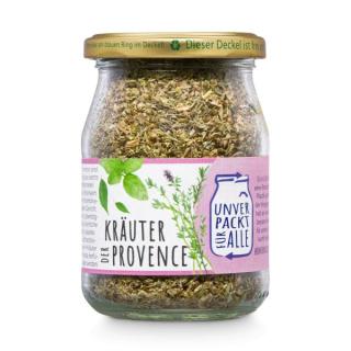 Kräuter der Provence im Pfandglas