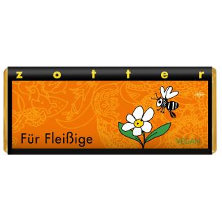 Zotter Für Fleißige, Karamell-Nuss-Schokolade