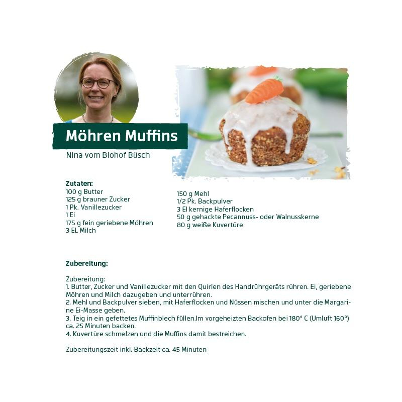 April - Möhren Muffins
