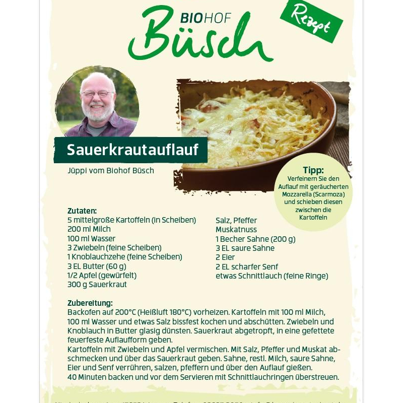März - Sauerkrautauflauf