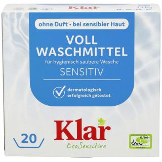 Klar Vollwaschmittel Pulver mit Waschnuss