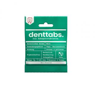 Denttabs mit Fluorid > feste Zahncreme